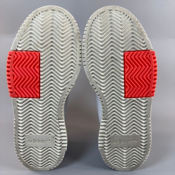 Adidas SC Premiere Women 6 Sneakers White Bone Leather Mesh Low Lace Up Shoes - Picture 15 of 16